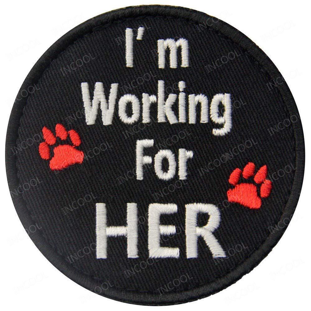 Service Dog Badge Tactical Dog Vest With Embroidery Velcro Patch Cloth Patch